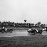 RF 484 - 51 Mrs Jean Bloxham - AstonMartin, 43 Masten Gregory - Lister-Jaguar, 52 Mike Salmon - Jaguar D